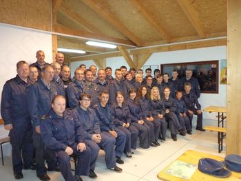Podelitev priznanj in činov novim gasilcem in strojnikom