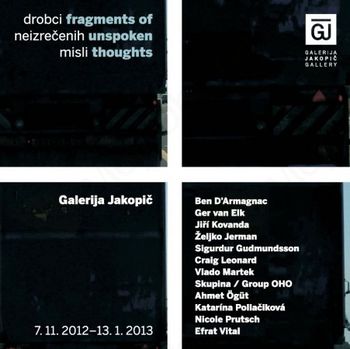 Drobci neizrečenih misli v Galeriji Jakopič