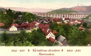 Borovnica okrog leta 1900, založil Janez Kranjc