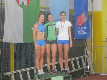 Urška Doberšek na državnem prvenstvu bronasta v teku na 60m