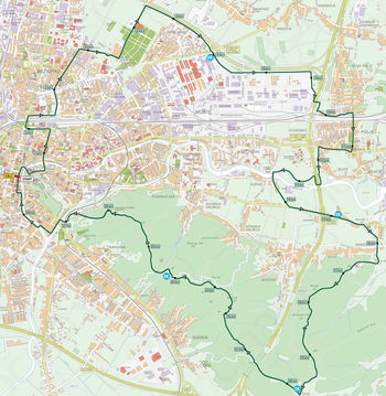 Zapore cest zaradi tekov trojk