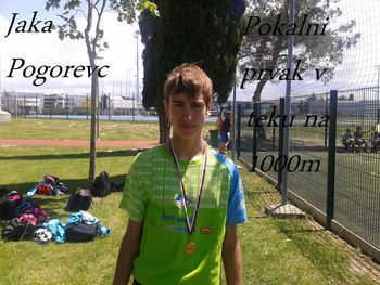 Jaka Pogorevc - državni prvak v teku na 1000m Jaka Pogorevc - državni prvak v teku na 1000m