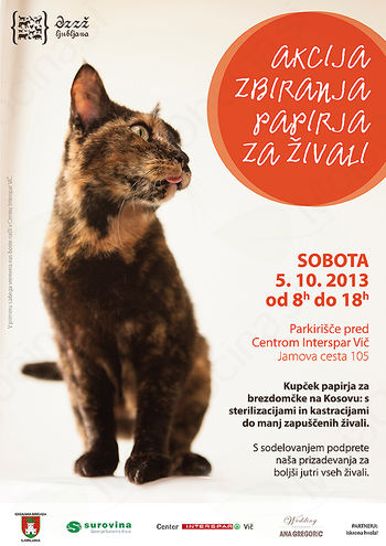 Pomagajmo naravi in osrečimo živali! Zbiramo prapir.
