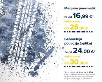 Akcija zimskih pnevmatik v AMZS