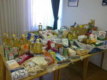 Zbrana hrana članov Rotary kluba Sevnica