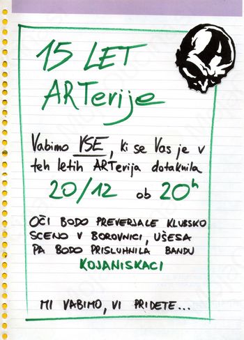 15 let Arterije