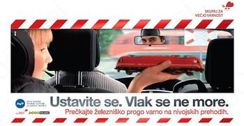 Preventivna akcija: "Ustavite se. Vlak se ne more."