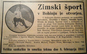 Bohinjski zimski turizem pred 100 leti