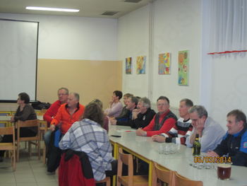 člani društva na občnem zboru