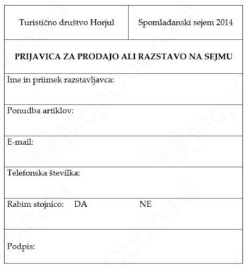 Spomladanski sejem v Horjulu 