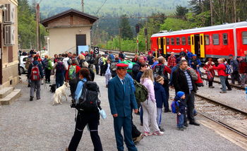 Pohod brez Štampetovega mosta in muzejskega vlaka