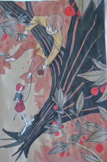 Odprtje razstave ilustracij natečaja "Sosed pod stropom"
