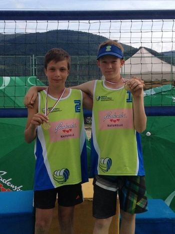 Črt Rozman državni prvak kategorije U13 v odbojki na mivki 