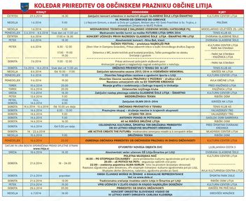 Vabilo na prireditve ob občinskem prazniku