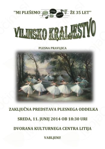 Zaključni nastop plesnega oddelka Glasbene šole, 11.junij 2014