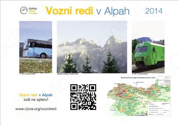 Izšli so vozni redi v Alpah 2014