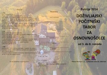 POČITNIŠKI DOŽIVLJAJSKI TABOR ZA OSNOVNOŠOLCE