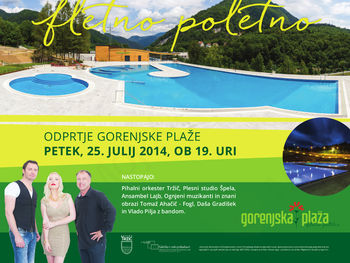 V PETEK URADNO ODPRTJE GORENJSKE PLAŽE