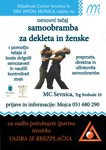 BREZPLAČNI TEČAJ SAMOOBRAMBE Z DBV IPPON