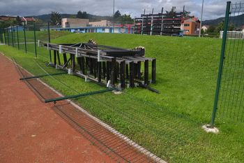V športnem parku gradijo, pa tudi podirajo