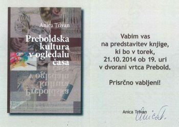 Predstavitev knjige "Preboldska kultura v ogledalu časa"