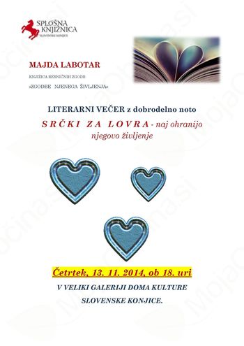 Literarni večer z dobrodelno noto