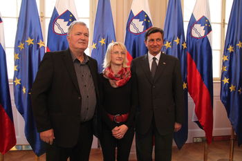 Sprejem pri predsedniku RS Borutu Pahorju