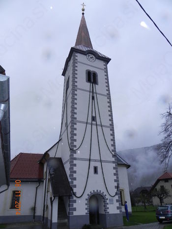 Blagoslovljena zvonik in slika sv. Martina