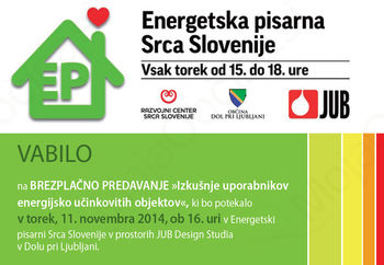 Brezplačno predavanje »Izkušnje uporabnikov energijsko učinkovitih objektov«