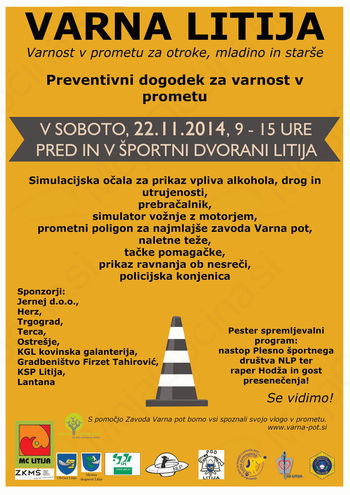 Preventivni dogodek za varnost v prometu: Varna Litija