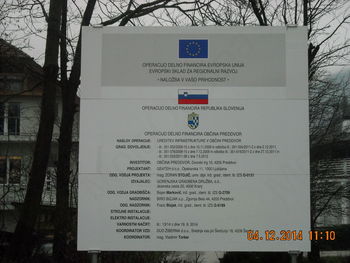   INFRASTRUKTURA V OBČINI PREDDVOR