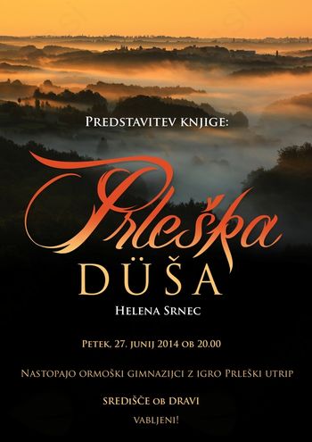 Vabilo na predstavitev knjige Prleška düša