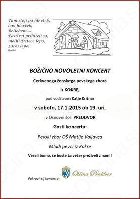 Božično novoletni koncert pevk iz Kokre