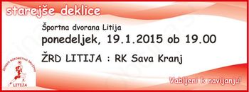 Rokometna tekma starejših deklic