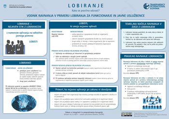 Lobiranje v Sloveniji: Poziv k transparentnemu in etičnemu lobiranju