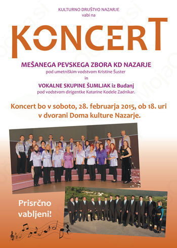 Koncert MPZ KD Nazarje