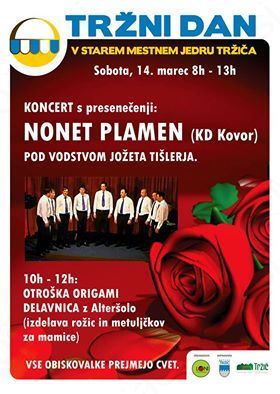 Tržni dan v starem mestnem jedru Tržiča