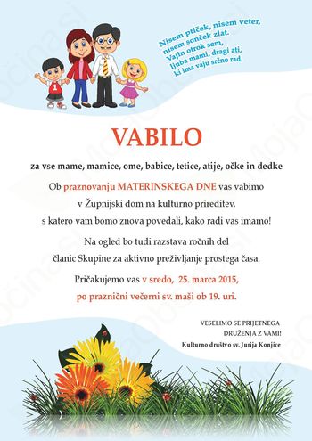 Praznovanje MATERINSKEGA DNE