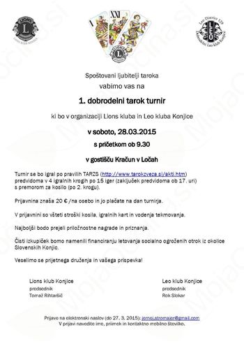 Ljubitelji igre tarok v Ločah