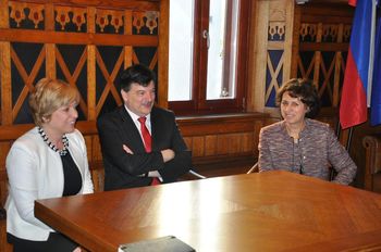 Evropska poslanka v knjižnici Grosuplje