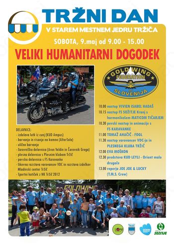 VELIKI HUMANITARNI DOGODEK NA TRŽNEM DNEVU V TRŽIČU