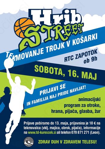 Tekmovanje trojk v košarki HRIB Street 2015