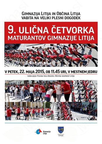9. ulična četvorka maturantov Gimnazije Litija