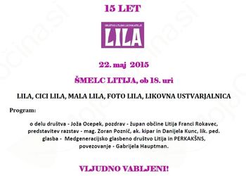 15. rojstni dan Litijskega likovnega ateljeja, 22.5.2015