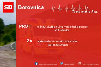 SD Borovnica proti ukinitvi NMP