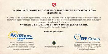 500-LETNICA SLOVENSKEGA KMEČKEGA UPORA - Kulturno-zgodovinsko srečanje 500-LETNICA SLOVENSKEGA KMEČKEGA UPORA - Kulturno-zgodovinsko srečanje