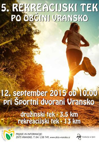 5. REKREACIJSKI TEK PO OBČINI VRANSKO