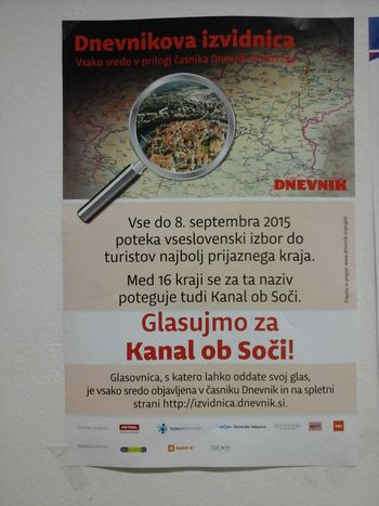 Glasujte za Kanal ob Soči
