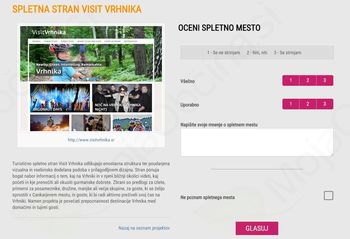 Glasujte za vrhniško turistično stran