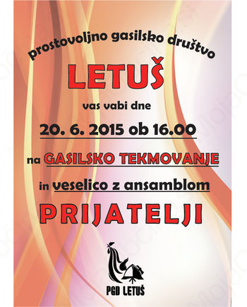 Gasilsko tekmovanje in veselica z ansamblom Prijatelji